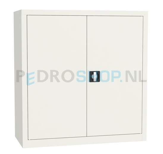 Draaideurkast SQ-107, 104*120*43,5 wit, 2 legborden