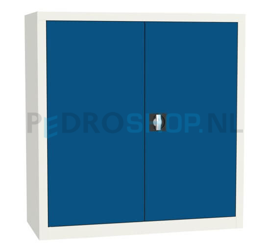 Draaideurkast SQ-107, 104*120*43,5 blauw, 2 legborden