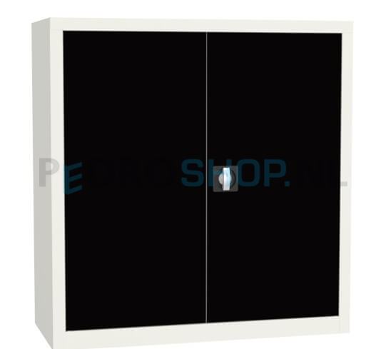Draaideurkast SQ-103, 104*100*43,5 zwart, 2 legborden