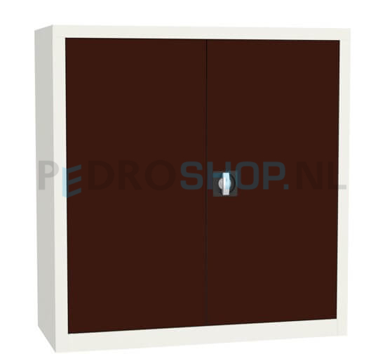 Draaideurkast SQ-103, 104*100*43,5 bruin, 2 legborden