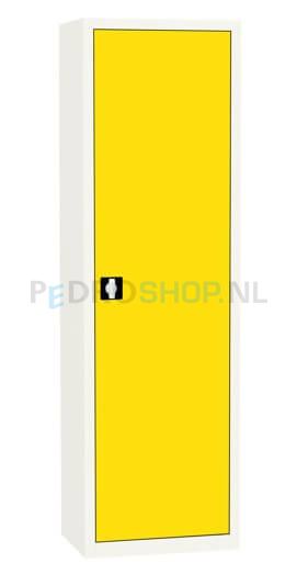 Draaideurkast SQ-201, 199*60*43,5 geel, 4 legborden