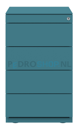 Stand ladenblok Bisley Basic met 4 laden, 69,8 cm hoog, 56,5 cm diep, doulton